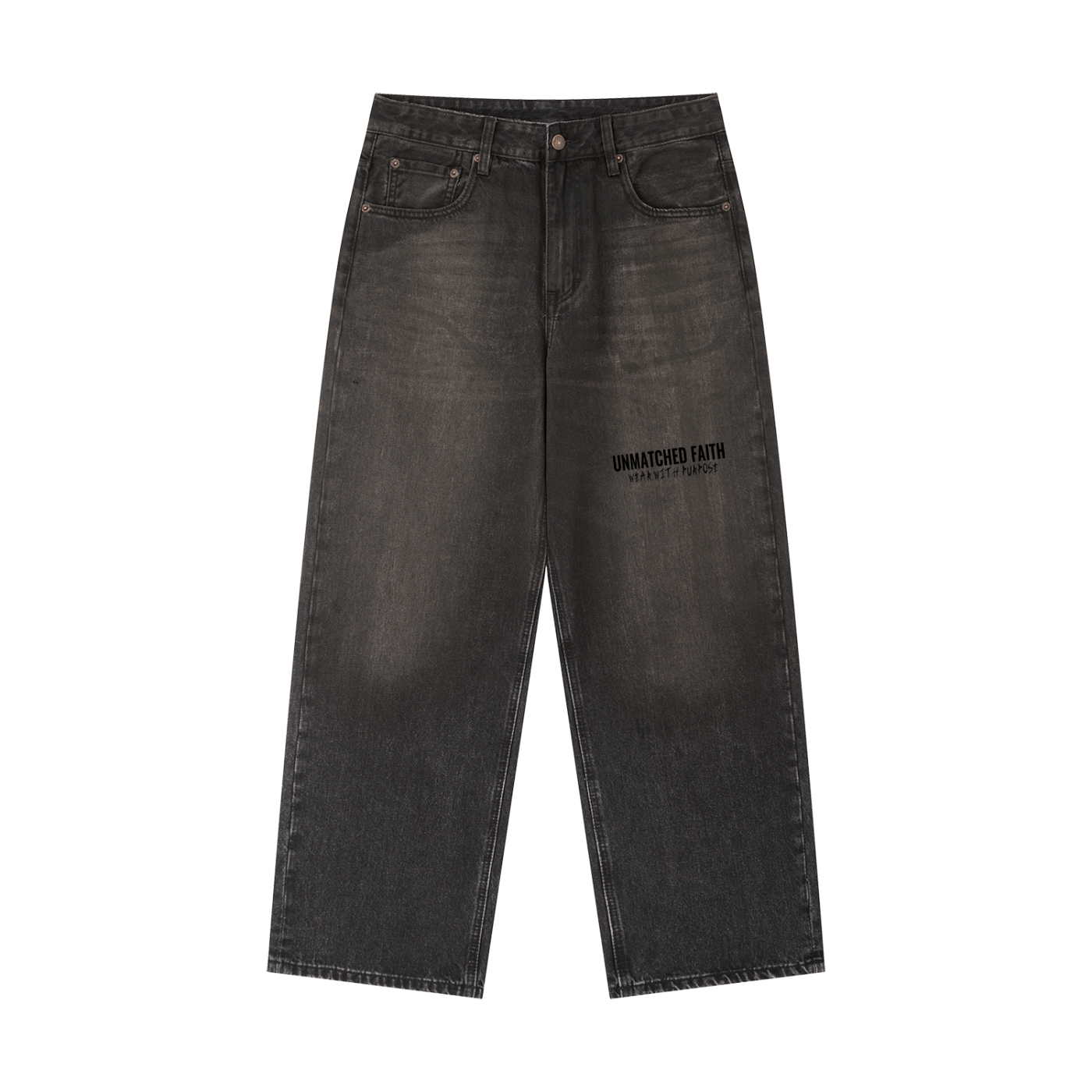 UNMATCHED FAITH BLACK JEANS