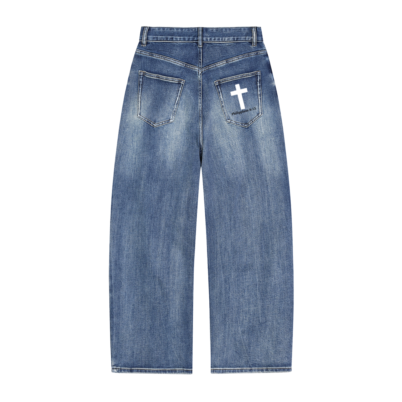 UNMATCHED FAITH BLUE JEANS